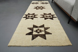 Soft Beige Handmade Oushak Runner - Thumbnail