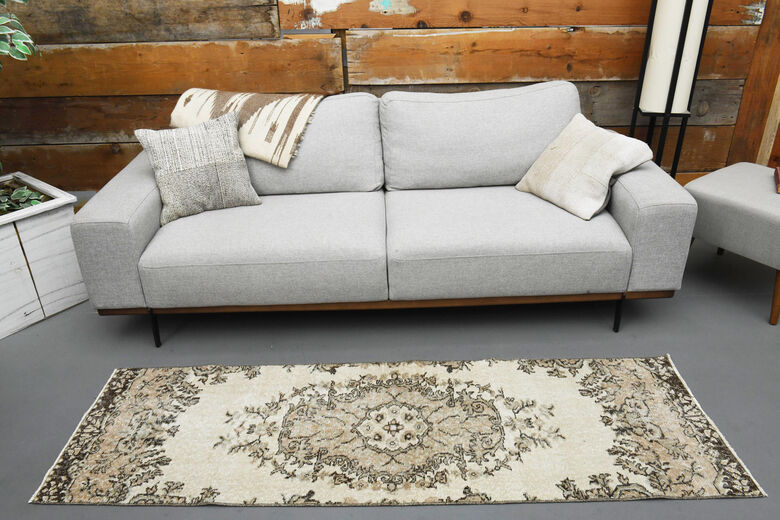 Woven Oushak Short Runner