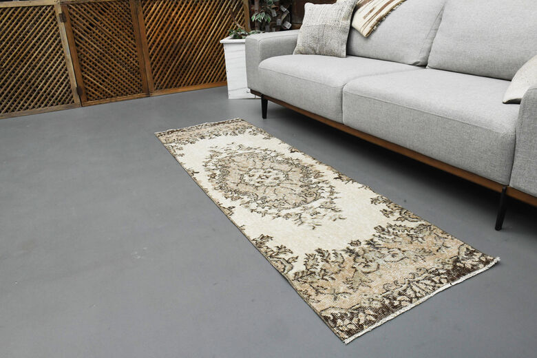 Woven Oushak Short Runner