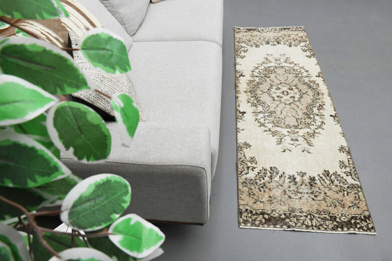 Woven Oushak Short Runner