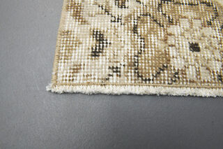 Floral Pattern Eclectic Anatolian Short Runner - Thumbnail