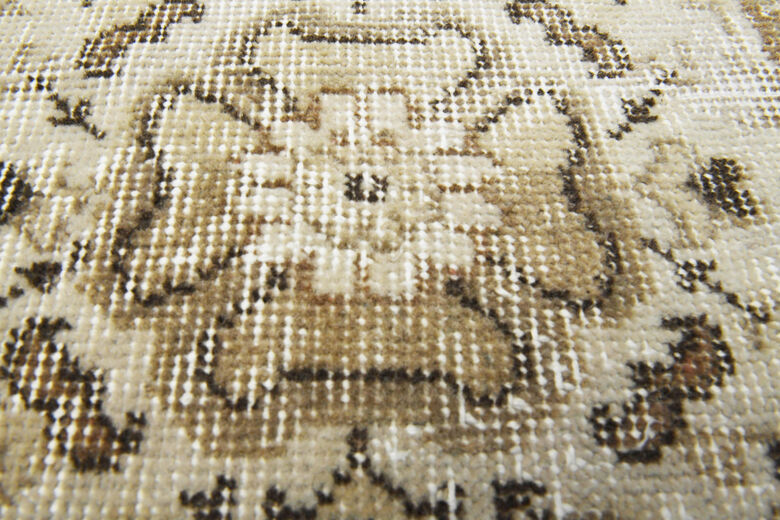 Floral Pattern Eclectic Anatolian Short Runner