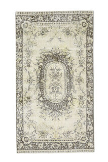 Beige Handmade Oushak Area Rug - Thumbnail