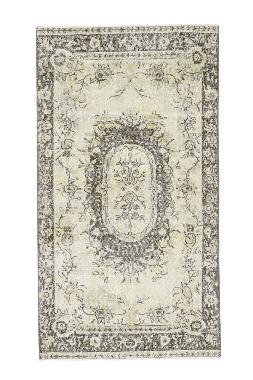 Beige Handmade Oushak Area Rug