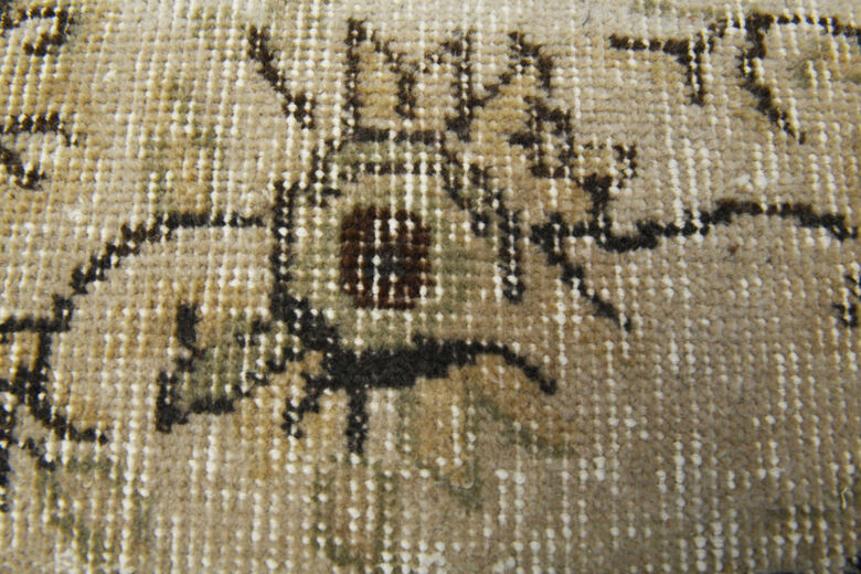 Beige Handmade Oushak Area Rug