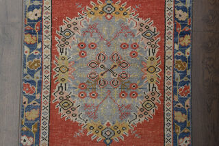 Handmade Oushak Red Runner - Thumbnail