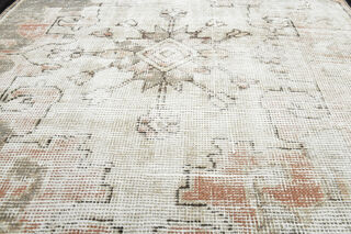 Distressed Vintage Oushak Short Runner - Thumbnail