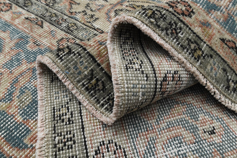 One of a Kind Vintage Oushak Area Rug