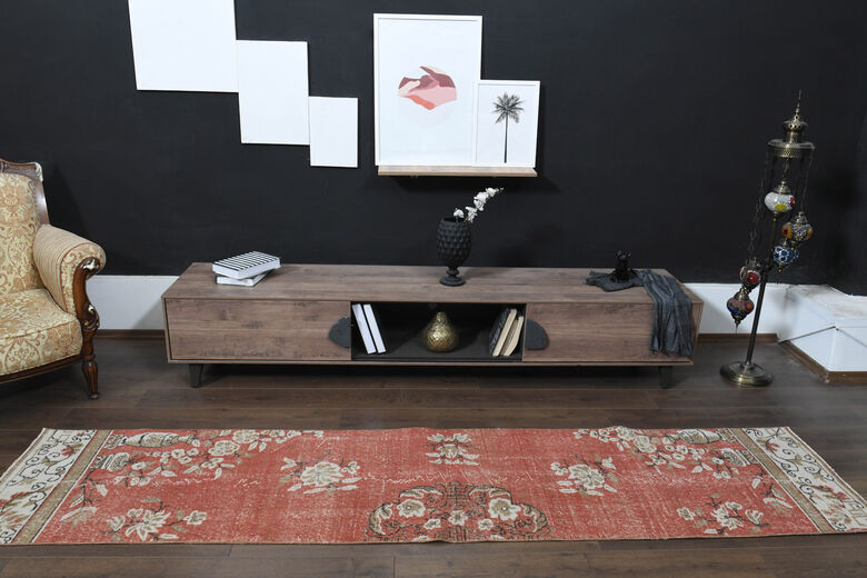 Red Vintage Anatolian Runner