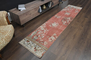 Red Vintage Anatolian Runner - Thumbnail