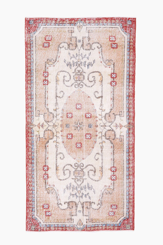 Handmade Vintage Oushak Area Rug
