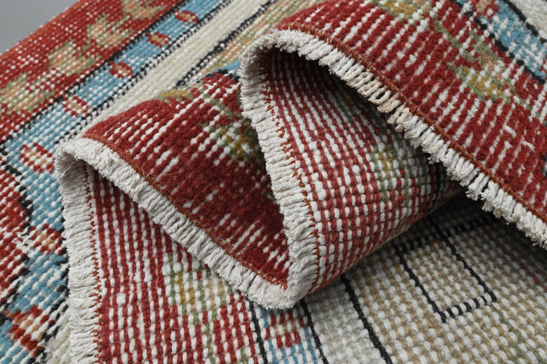 Handmade Vintage Oushak Area Rug