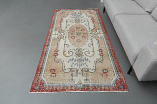 Handmade Vintage Oushak Area Rug - Thumbnail