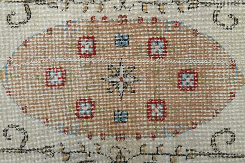 Handmade Vintage Oushak Area Rug