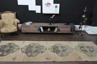 Boho Chic Decor Wool Oushak Runner - Thumbnail