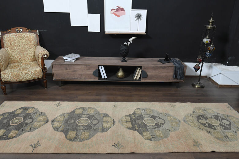 Boho Chic Decor Wool Oushak Runner