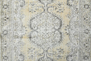 Soft Wool Distressed Oushak Area Rug - Thumbnail