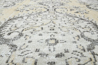 Soft Wool Distressed Oushak Area Rug - Thumbnail