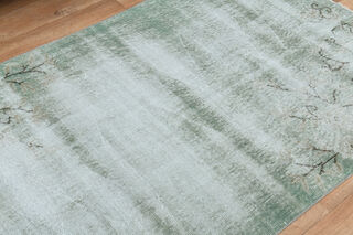 Abstract Vintage Oushak Rug - Thumbnail