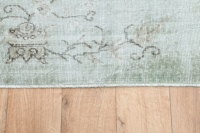 Abstract Vintage Oushak Rug