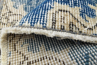 Organic Wool Blue Anatolian Runner - Thumbnail