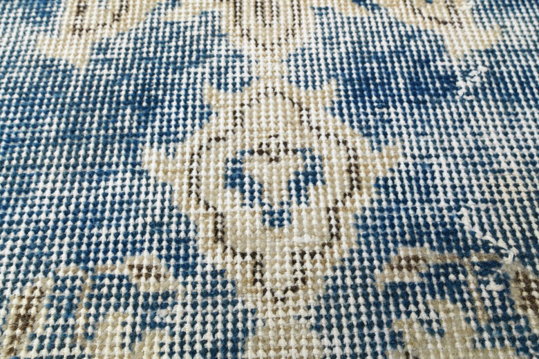 Organic Wool Blue Anatolian Runner 