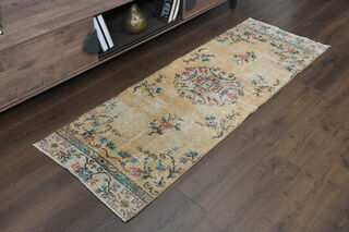 Farmhouse Decor Vintage Oushak Runner - Thumbnail
