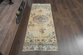 Farmhouse Decor Vintage Oushak Runner - Thumbnail
