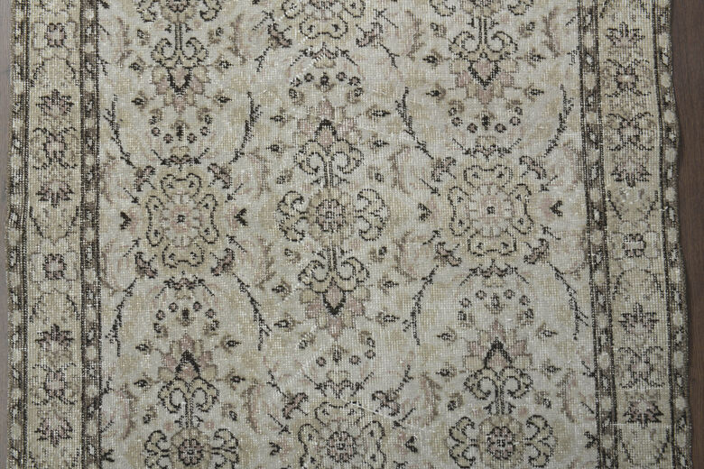Floral Turkish Wool Hereke Area Rug