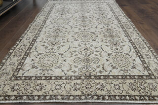 Floral Turkish Wool Hereke Area Rug - Thumbnail
