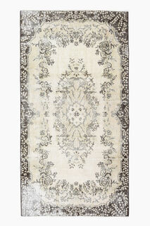 Handmade Soft Wool Oushak Area Rug - Thumbnail