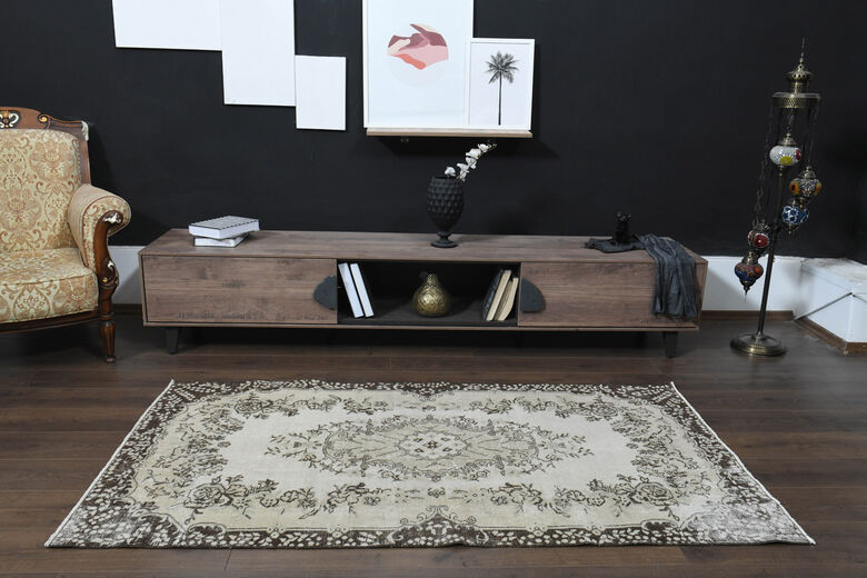 Handmade Soft Wool Oushak Area Rug