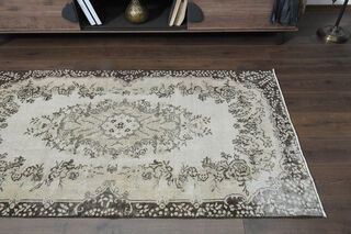 Handmade Soft Wool Oushak Area Rug - Thumbnail