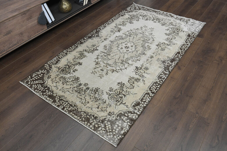 Handmade Soft Wool Oushak Area Rug