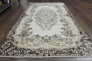 Handmade Soft Wool Oushak Area Rug - Thumbnail
