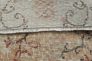 Soft Orange Vintage Oushak Runner Rug - Thumbnail