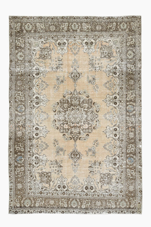 Handmade Vintage Oushak Area Rug