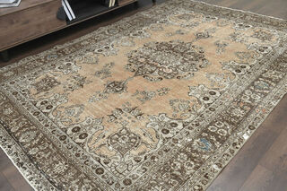 Handmade Vintage Oushak Area Rug - Thumbnail
