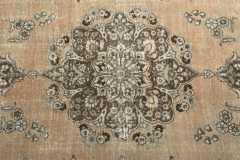 Handmade Vintage Oushak Area Rug