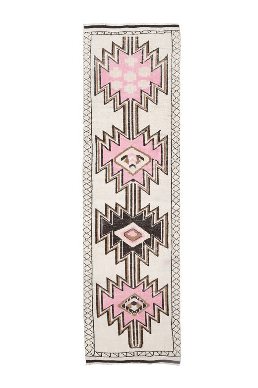 Ikat Design Vintage Oushak Runner