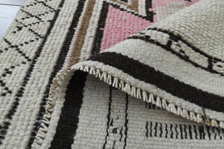 Ikat Design Vintage Oushak Runner - Thumbnail