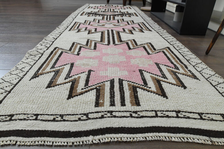 Ikat Design Vintage Oushak Runner