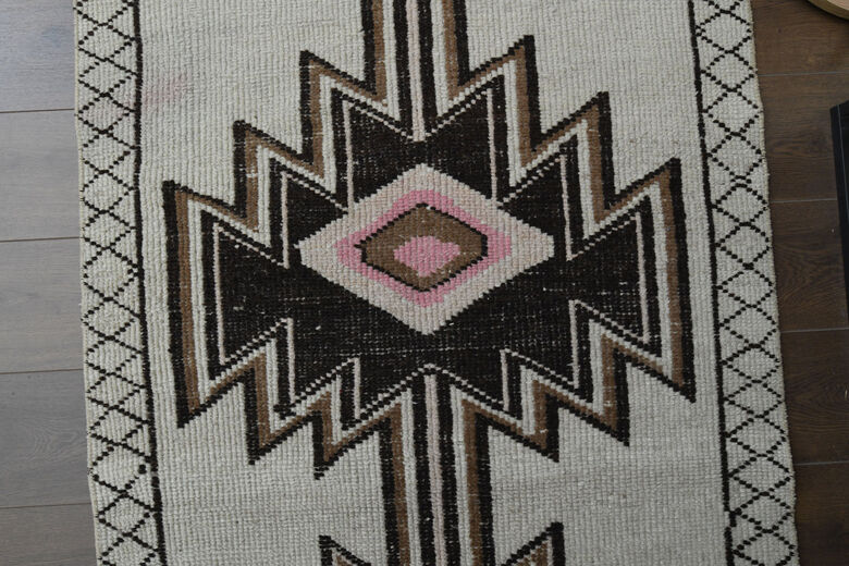 Ikat Design Vintage Oushak Runner