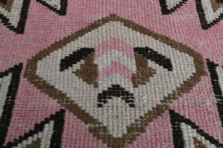 Ikat Design Vintage Oushak Runner - Thumbnail