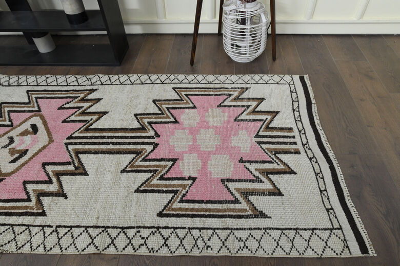 Ikat Design Vintage Oushak Runner