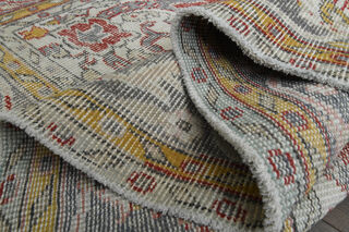 Red Beige Vintage Oushak Carpet - Thumbnail