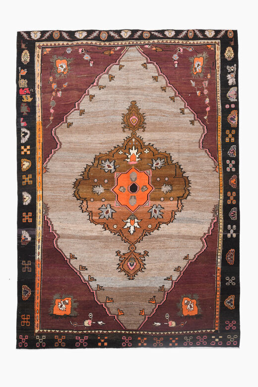 One of a Kind Woven Turkish Oushak Area Rug