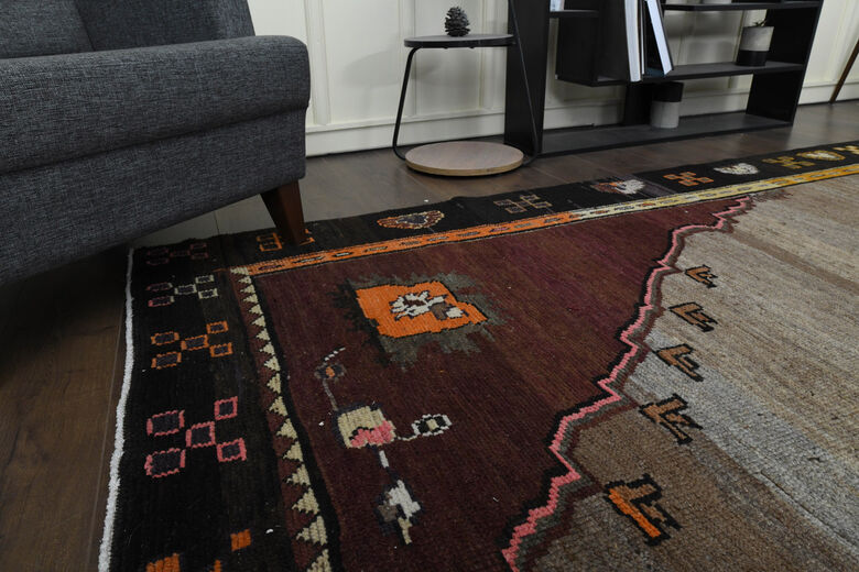 One of a Kind Woven Turkish Oushak Area Rug