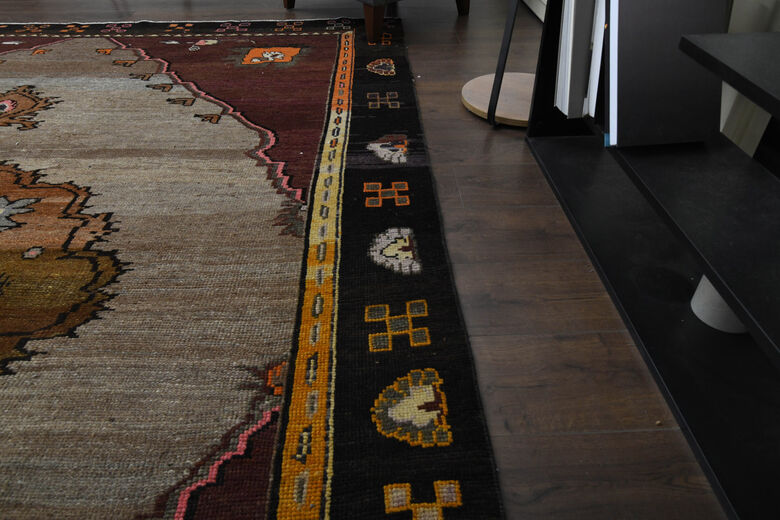 One of a Kind Woven Turkish Oushak Area Rug