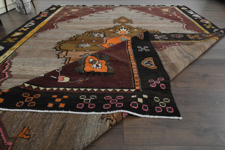 One of a Kind Woven Turkish Oushak Area Rug